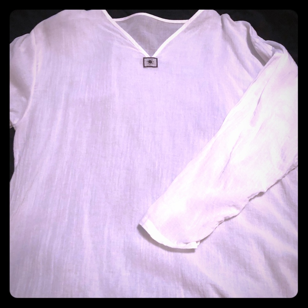 L White Yoga top